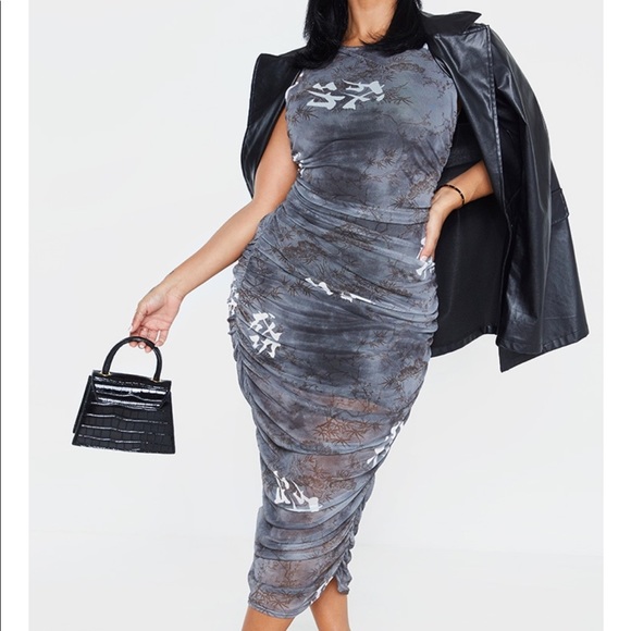 black oriental dress